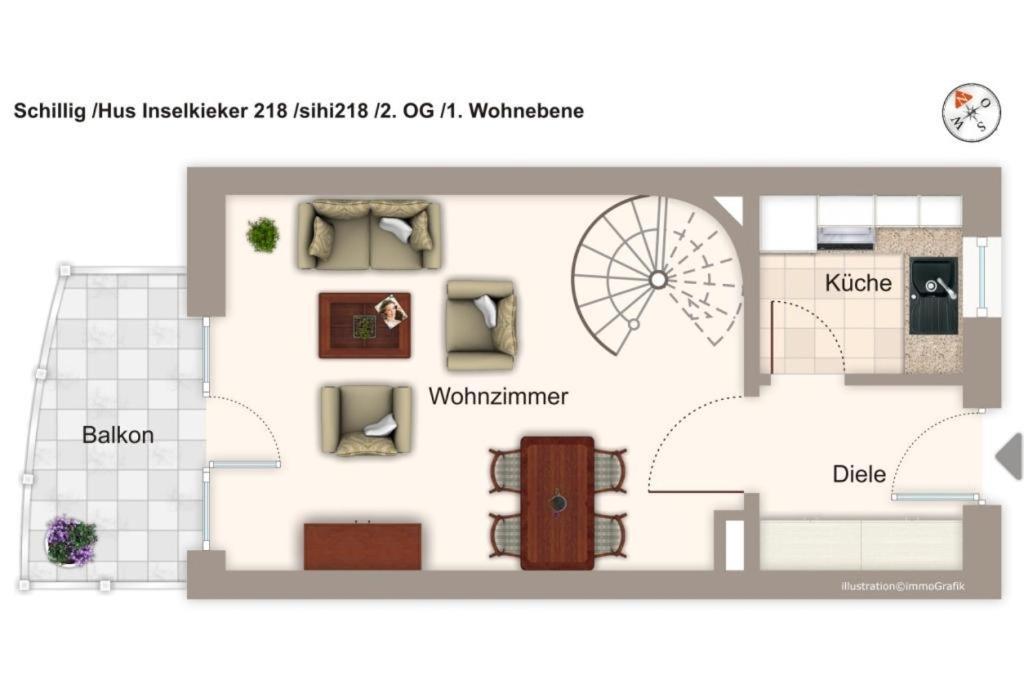 Hus Inselkieker Hus Inselkieker 218 Apartment Шилиг Екстериор снимка